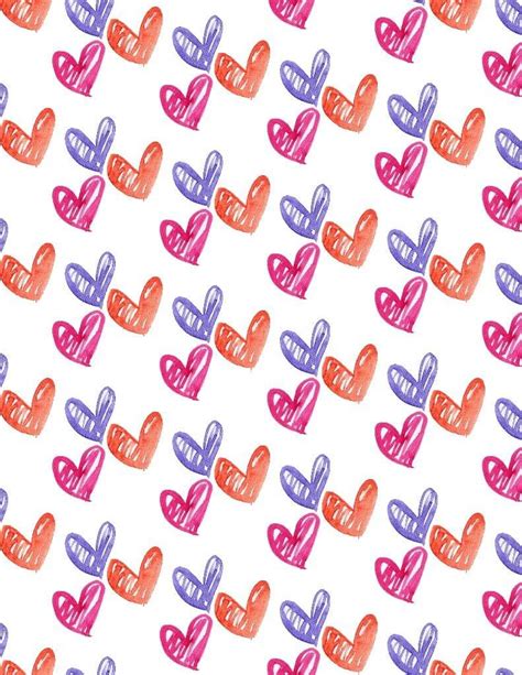 Free Printable Mother S Day Wrapping Paper Heart Wrapping Paper Wrapping Paper Design