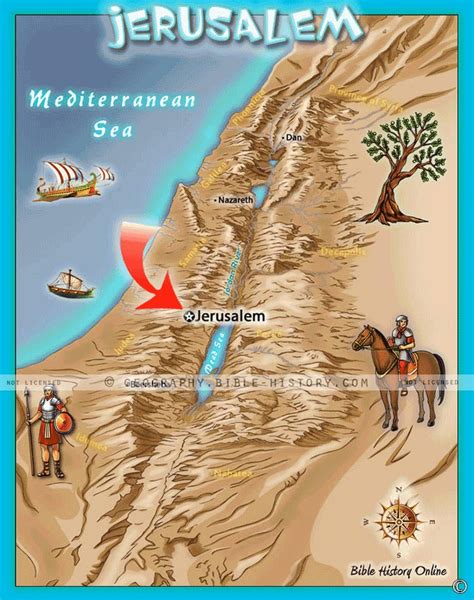 Jerusalem The Capital City Of Israel Kids Bible Maps