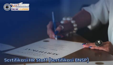 Online Training Sertifikasi HR Staff Sertifikasi BNSP Training Vendor Jakarta