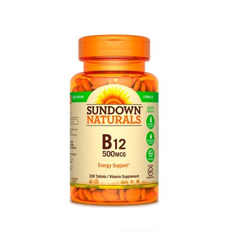 Sundown Naturals B12 200 Ct — Farmacia El Túnel