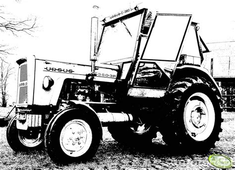 Traktor Ursus C 360 Kolorowanka