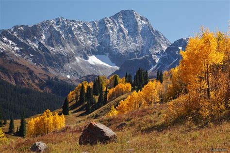 Capitol Peak Autumn Elk Mountains Colorado Mountain Photography