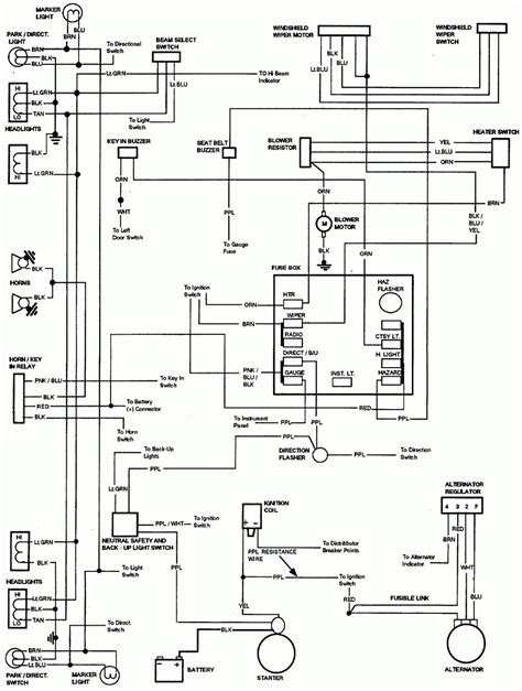 I need a diagram for the fuse box. Wiring Diagram For 1985 Chevy Truck - Wiring Diagram and Schematic