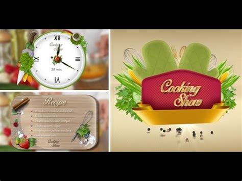 It work in adobe after effects cs4 and higher version, you can create it even 108. Cooking Show Pack 2 | After Effects template - YouTube