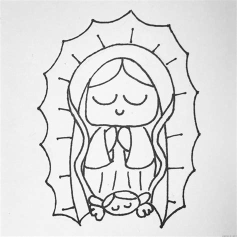 Dibujos De La Virgen De Guadalupe Para Pintar Imagenes Para Portada