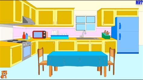 Kitchen Drawing Easy How To Draw A Kitchen Kitchen Coloring Pages