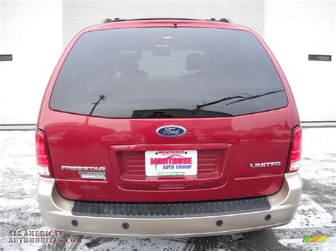 2005 Ford Freestar Limited In Dark Toreador Red Metallic Photo 8