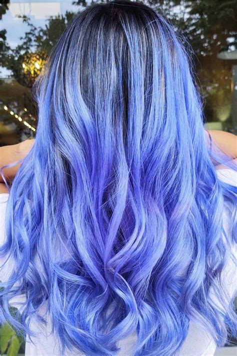 Black To Blue Hair Ombre