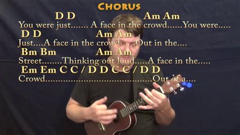 A Face In The Crowd Ukulele Cover Lesson In Em With Chordslyrics