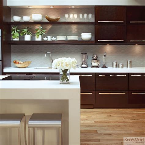 Kraftmaid cabinets outlet services are awesome for customers. KraftMaid: Quartersawn Cherry Cabinetry in Peppercorn ...