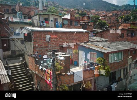 The Hillside Community Of Santo Domingo In Medellin Also Known As