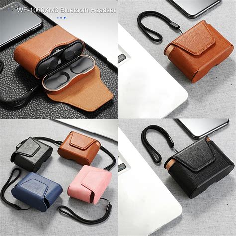 The earbuds have beamforming mics and bone conduction agree to continue: New Leather Case Protective Earphone Storage Boxfor Sony ...