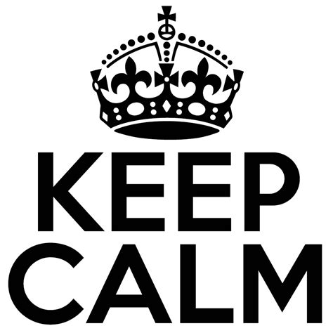 Keep Calm Crown PNG Clipart | PNG Mart png image
