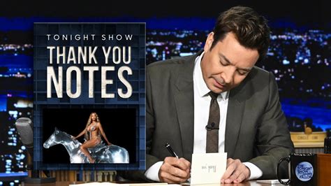 Thank You Notes Chipotle Beyonc S New Album Release The Tonight Show Starring Jimmy Fallon