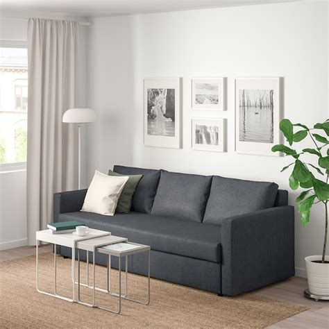 Ikea karlstad sofa bed slipcover sofabed cover korndal sivik blekinge lindo etc. FRIHETEN 3-seat sofa-bed - Hyllie dark grey - IKEA