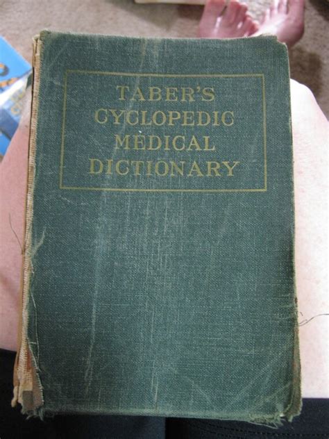 1944 Tabers Cyclopedic Medical Dictionary 2nd Edition By
