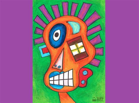 Simple Picasso Face Easy Peasy Art School