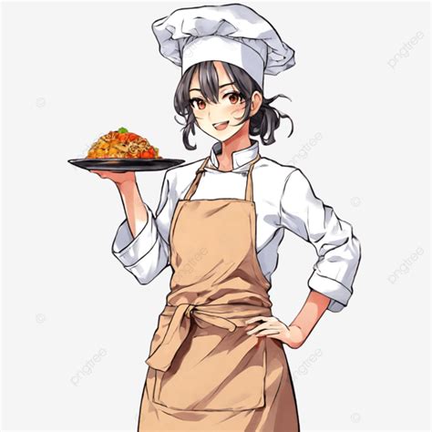 Anime Girl Chef Illustration Anime Girl Chef Girl Chef Anime Chef