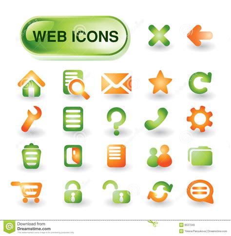 Vector Web Icon Set Stock Vector Illustration Of Chat 8537340