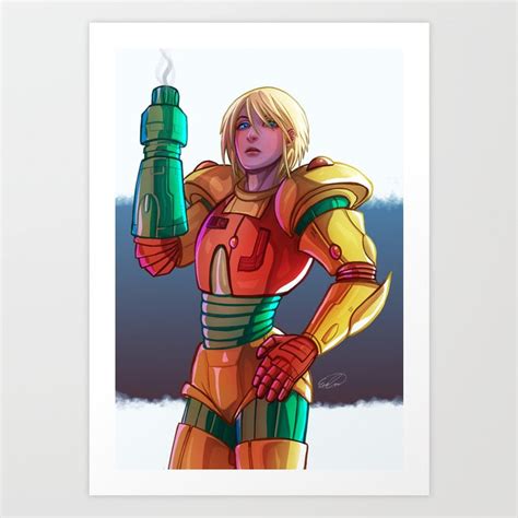 Original Samus Art Print By Art Of Golden Muse Society6