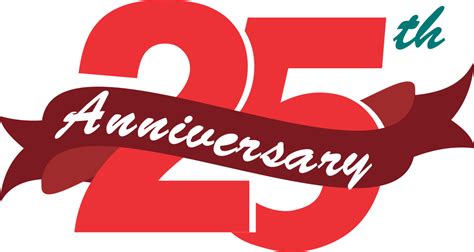 25th Wedding Anniversary Logo Png