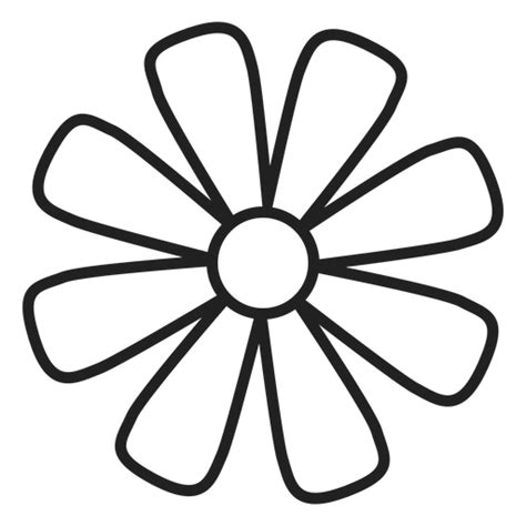 Icono De Contorno De Flor De Margarita Descargar Pngsvg Transparente