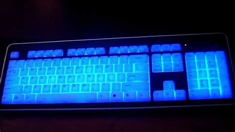 Illuminated Keyboard Backlit Back Lit Modtek Slim Acrylic Usb Computer