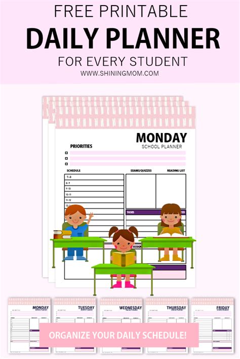 Free Brilliant Daily School Planner For All Students
