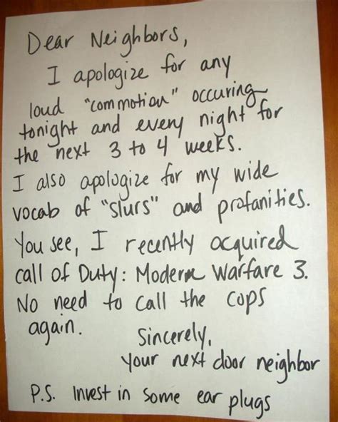 The 50 Funniest Neighbor Notes Ever Gallery Worldwideinterweb