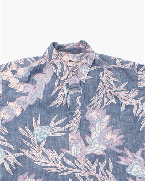 Japanese Repro Shirt Aloha Short Sleeve Reyn Spooner Brand Polo Sty