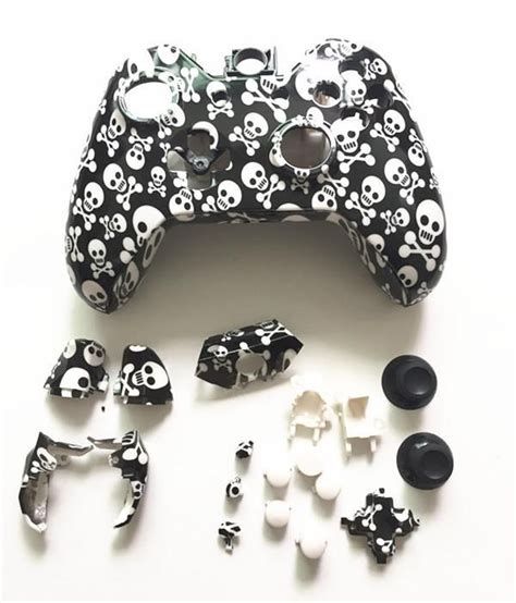 Custom Skull Design Controller Shell And Buttons Mod Kit Full Set For