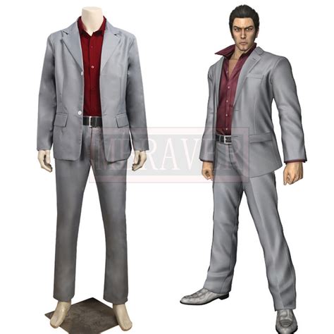 Yakuza Kiryu Kazuma Cosplay Costume Tailor Made Any Size Price