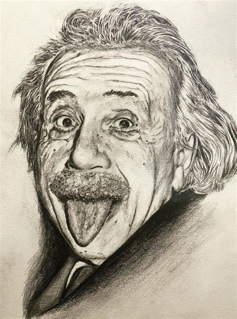 Pencil Drawing Of Albert Einstein