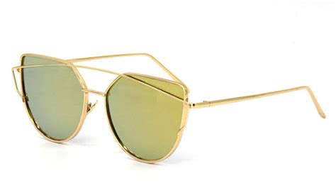 Runbird Mirror Flat Lense Women Cat Eye Sunglasses Classic Designer Tw