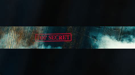 Free Top Secret Youtube Banner Template 5ergiveaways