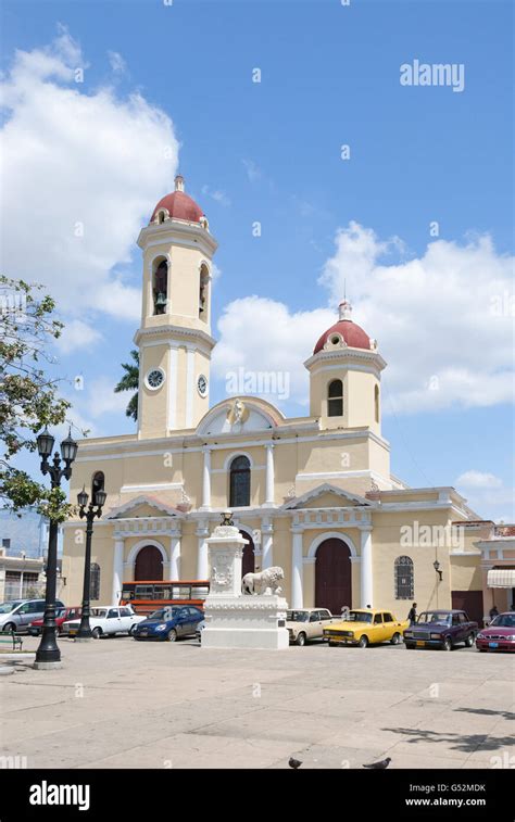 Cuba Cienfuegos Cathedral Catedral De La Purisima Concepcion On The