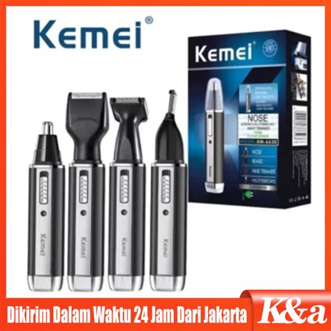 Jual Kemei Km Alat Cukur Elektrik Jenggot Kumis Bulu Hidung In Cukur Jenggot Listrik