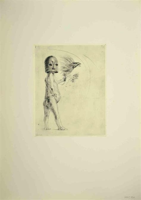 Leo Guida Man With Helmet Original Etching 1970 For Sale At Pamono