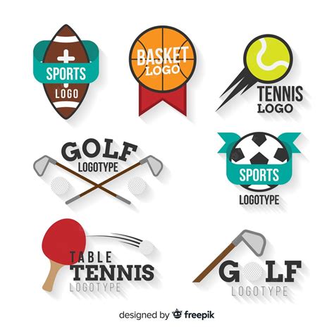 Set Of Sport Logos Free Vector Cariblens