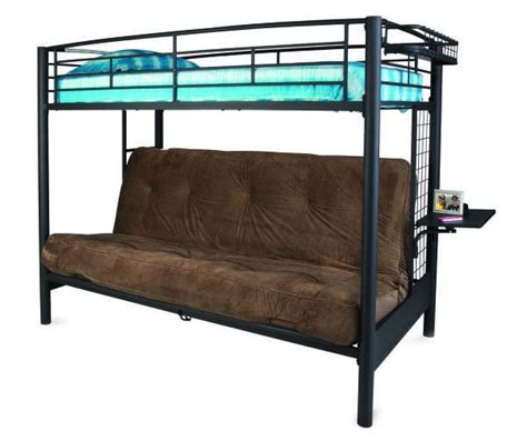 Tranquility is only moments away when you outfit your futon with this versatile, incredibly comfortable black futon pad. Just Home Twin Futon Bunk Bed | Big Lots in 2020 | Loft ...