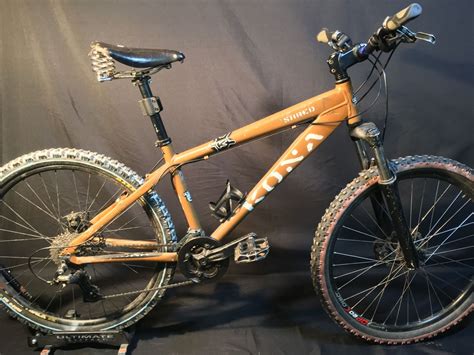 Brown Kona Shred 24 Speed Front Suspension Mountain Bike With Full Disc
