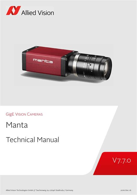 allied vision manta technical manual pdf download manualslib