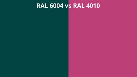 RAL 6004 Vs 4010 RAL Colour Chart UK