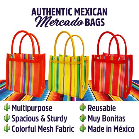 Buy 10 Mini Mercado Favor Bags Mexican Mesh Market Tote Bags Fiesta