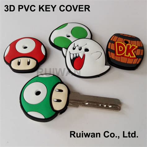 custom 3d soft pvc key cover rubber key cap china key cover and pvc key cover price