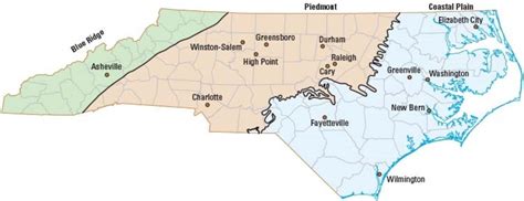 Map Showing North Carolinas Coastal Plain