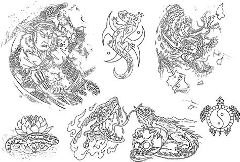 Simple, more common designs are generally less expensive and take less time. Free Tattoo Flash Sheets | Free Tattoo Designs | justin ...