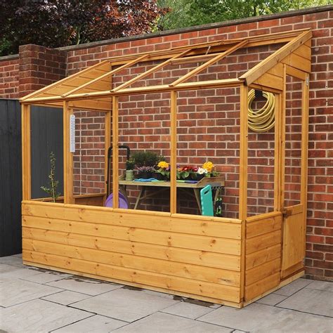 Adley 4 X 8 Lean To Wooden Greenhouse Lean To Greenhouse Wooden