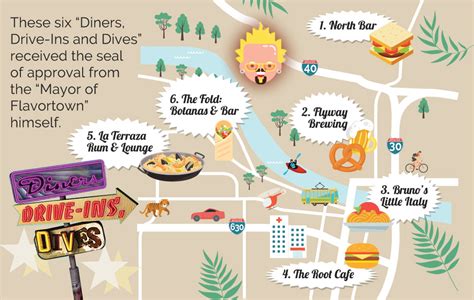 Map Of Diners Drive Ins And Dives World Map