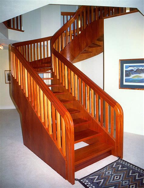 Wooden Handrails For Stairs Interior Wall Mounted Handrails Modern